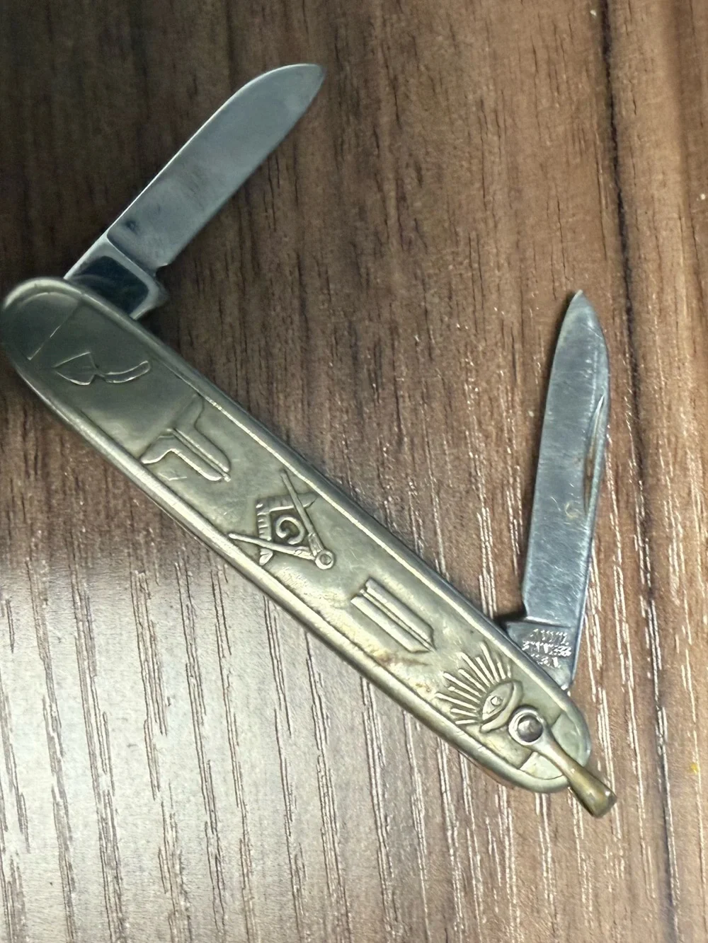 Anvil Masonic Pocket Knife Pendant collectible